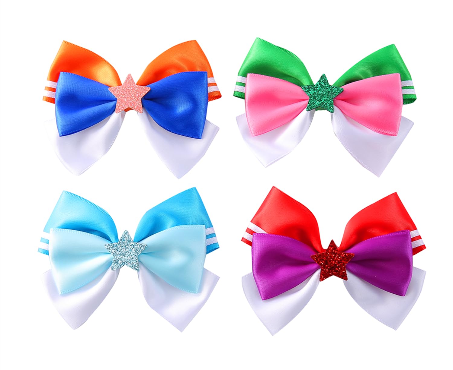 Moon Hair Bow Clips